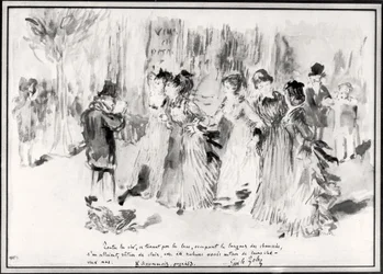 LAssommoir（1876-77）のイラスト、Emile Zola（1840-1902）、453ページ（紙で洗う）